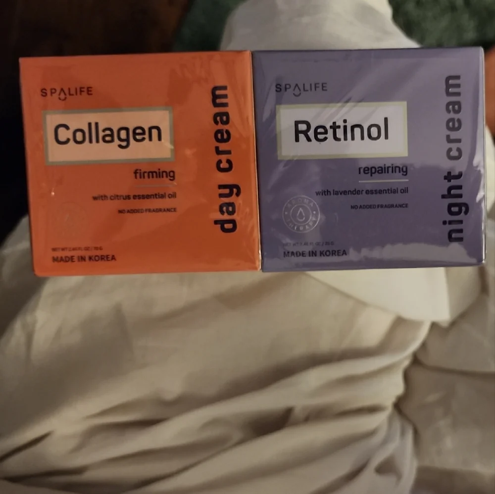 SpaLife Day and Night Cream Set Collagen And Retinol.